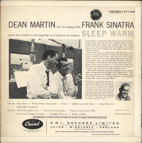 Dean Martin Sleep Warm vinyl LP album (LP record) UK 1DMLPSL724281