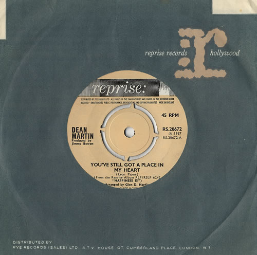 Dean Martin You've Still Got A Place In My Heart 7" vinyl single (7 inch record / 45) UK 1DM07YO480913
