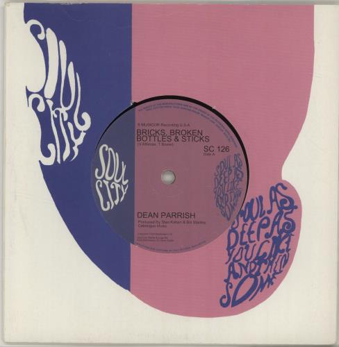 Dean Parrish Bricks, Broken Bottles & Sticks 7" vinyl single (7 inch record / 45) UK DBU07BR687015