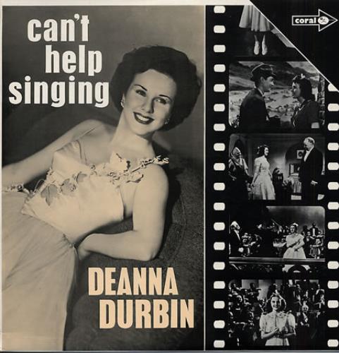 Deanna Durbin Can't Help Singing vinyl LP album (LP record) UK DD2LPCA329478