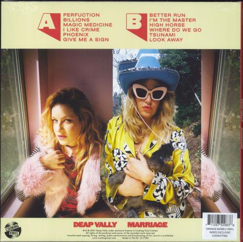 Deap Vally Marriage - Marbled Orange Vinyl - Sealed vinyl LP album (LP record) UK E6YLPMA795737