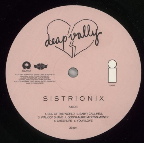 Deap Vally Sistrionix - 180gram Vinyl - EX vinyl LP album (LP record) UK E6YLPSI877337