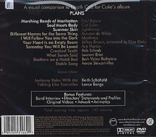 Death Cab For Cutie Directions DVD US DCZDDDI357539