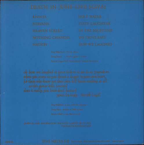 Death In June Oh How We Laughed - White Label - 1st vinyl LP album (LP record) UK DIJLPOH375101