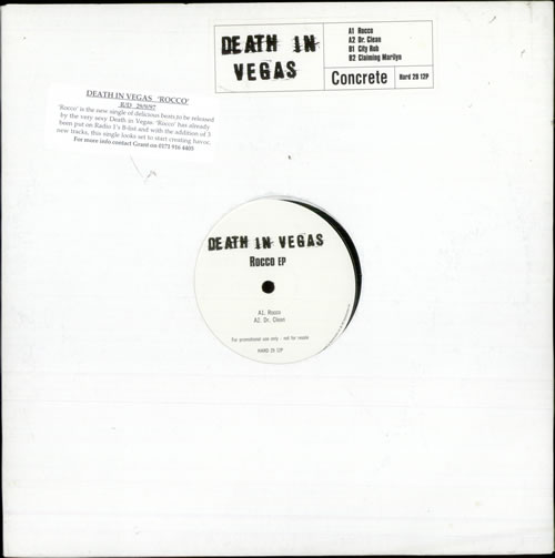 Death In Vegas Rocco EP 12" vinyl single (12 inch record / Maxi-single) UK DEA12RO179868