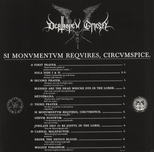 Deathspell Omega Si Monvmentvm Reqvires, Circvmspice. 2-LP vinyl record set (Double LP Album) French 1IB2LSI869142