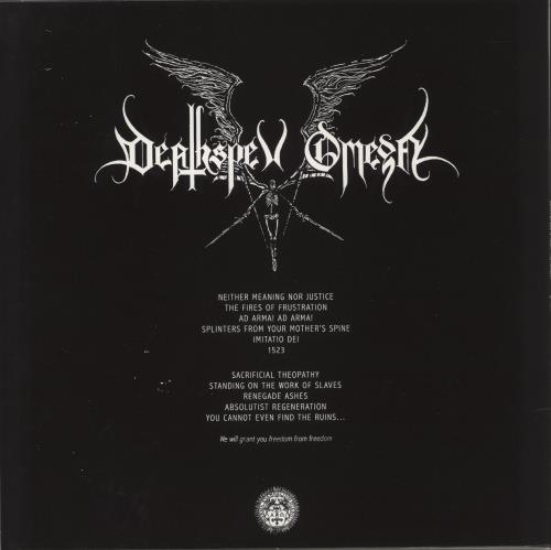 Deathspell Omega The Furnaces Of Palingenesia vinyl LP album (LP record) French 1IBLPTH870025