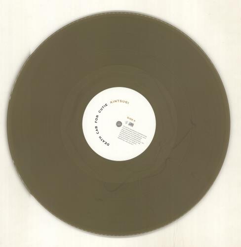 Kintsugi (Gold/White Vinyl) 12 inch Analog Porcelain Kintsugi maxi plate | Handmade in Italy - Studio pottery