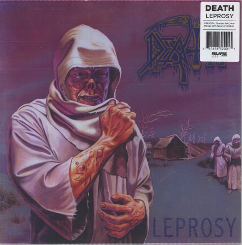 Death Leprosy - Custom Tri-Color Merge With Splatter Edition vinyl LP album (LP record) US DETLPLE857643