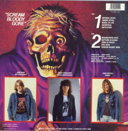 Death Scream Bloody Gore - Barcoded vinyl LP album (LP record) UK DETLPSC781753