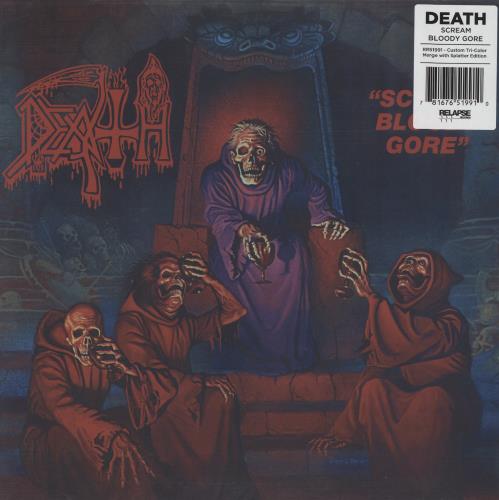 Death Scream Bloody Gore - Custom Tri-Color Merge With Splatter Edition vinyl LP album (LP record) US DETLPSC857568