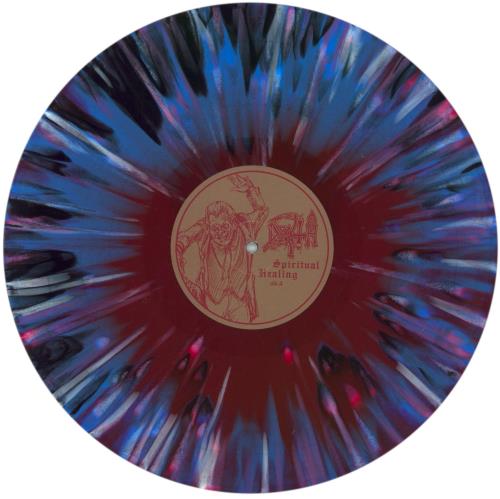Death Spiritual Healing - Custom Tri-Color Merge with Splatter Edition vinyl LP album (LP record) UK DETLPSP861621
