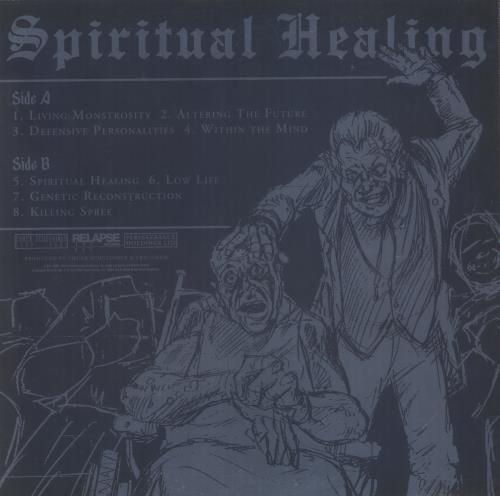 Death Spiritual Healing - Custom Tri-Color Merge with Splatter Edition vinyl LP album (LP record) UK DETLPSP861621