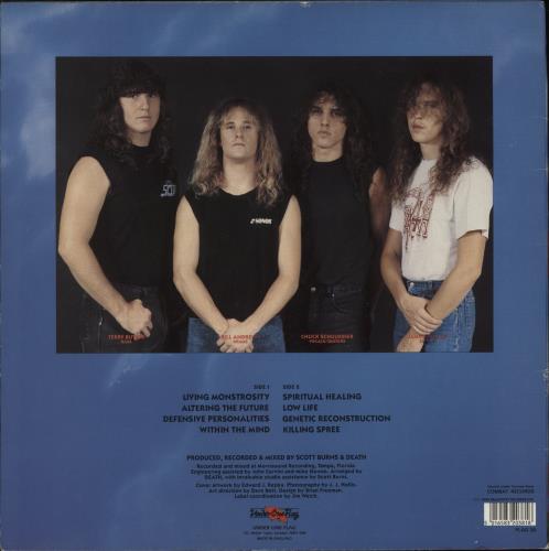 Death Spiritual Healing vinyl LP album (LP record) UK DETLPSP637647
