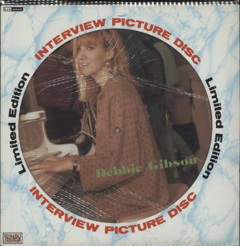 Debbie Gibson Interview Picture Disc picture disc LP (vinyl picture disc album) UK GIBPDIN34726