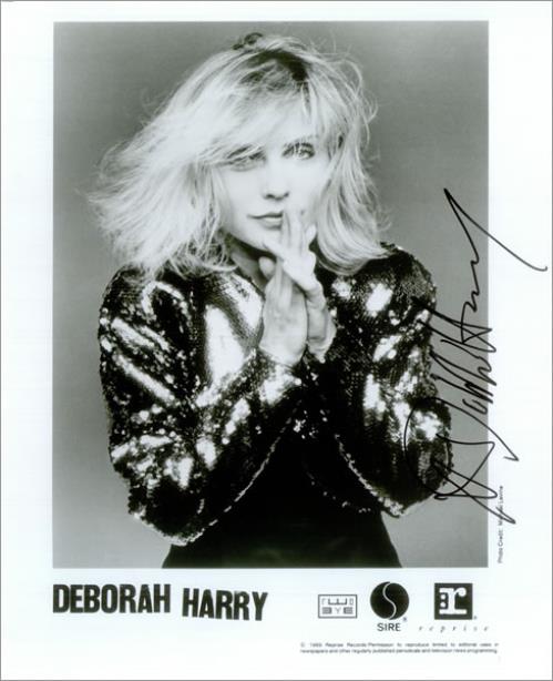 Debbie Harry Autographed Publicity Photograph photograph US DEBPHAU456767