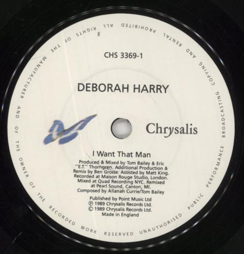 Debbie Harry I Want That Man - Solid 7" vinyl single (7 inch record / 45) UK DEB07IW677080
