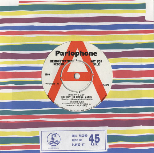 Debbie Lee (Today I Met) The Boy I'm Gonna Marry 7" vinyl single (7 inch record / 45) UK 3DL07TO472560
