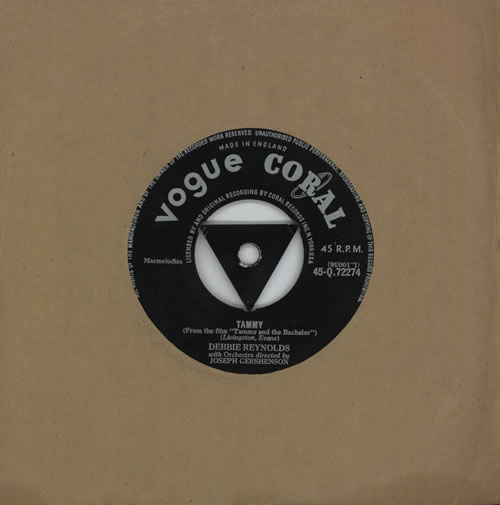 Debbie Reynolds Tammy - 1st 7" vinyl single (7 inch record / 45) UK 1DB07TA570300