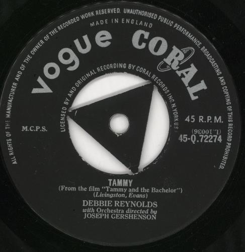 Debbie Reynolds Tammy - 2nd 7" vinyl single (7 inch record / 45) UK 1DB07TA562921