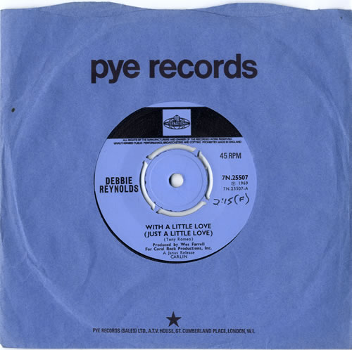 Debbie Reynolds With A Little Love (Just A Little Love) 7" vinyl single (7 inch record / 45) UK 1DB07WI614804