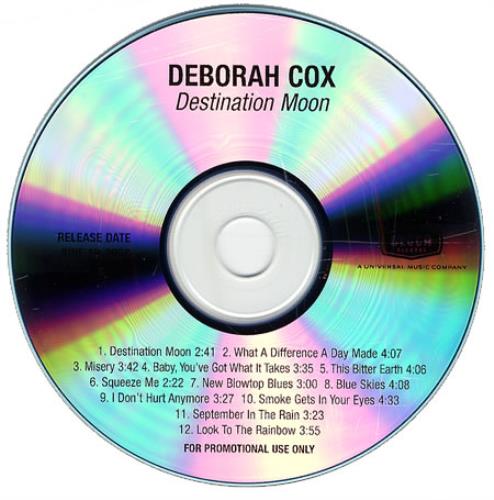 Deborah Cox Destination Moon 2-disc CD/DVD set US DBX2DDE406789