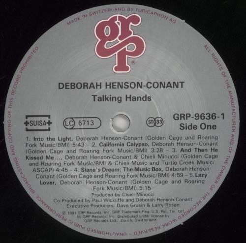 Deborah Henson-Conant Talking Hands vinyl LP album (LP record) Swiss I7QLPTA860684