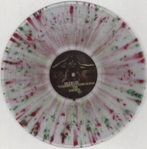 Decapitated Blood Mantra - Clear With Red & Green Splatter Vinyl vinyl LP album (LP record) UK E3MLPBL857136