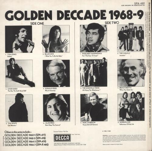 Decca Golden Deccade 1968-9 vinyl LP album (LP record) UK D1KLPGO747557