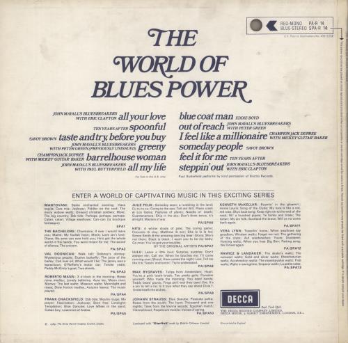 Decca The World Of Blues Power - Vol 1 vinyl LP album (LP record) UK D1KLPTH592778