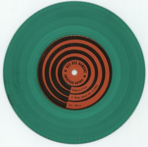 Dee Dee Ramone And The Chinese Dragons What About Me - Green Vinyl 7" vinyl single (7 inch record / 45) US 8PF07WH870573