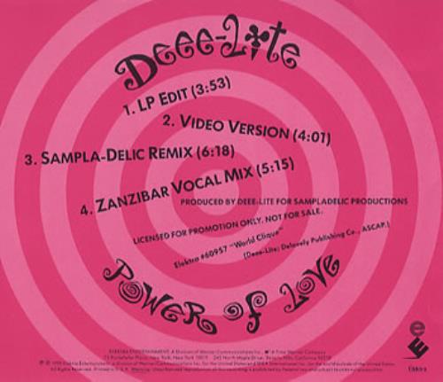 Deee-Lite Power Of Love CD single (CD5 / 5") US DLTC5PO36409