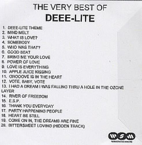 Deee-Lite The Very Best Of Deee-Lite CD-R acetate UK DLTCRTH304233
