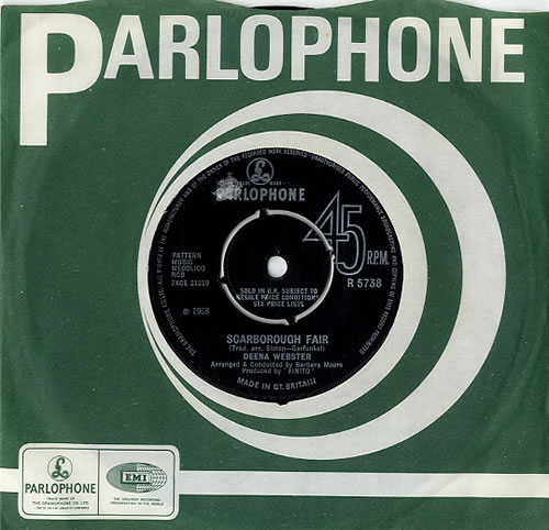 Deena Webster Scarborough Fair 7" vinyl single (7 inch record / 45) UK DW107SC588677