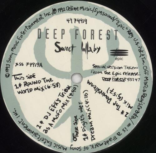 Deep Forest Sweet Lullaby 12" vinyl single (12 inch record / Maxi-single) US DFO12SW86521