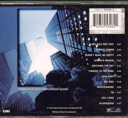 Deep Purple Abandon CD album (CDLP) UK DEECDAB252907