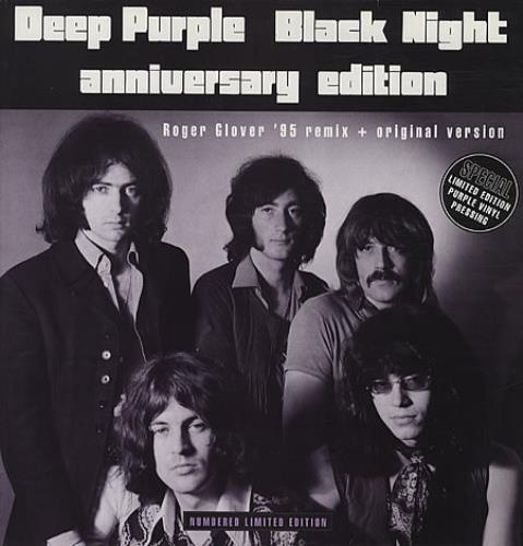 Deep Purple Black Night - Purple Vinyl 12" vinyl single (12 inch record / Maxi-single) UK DEE12BL47992