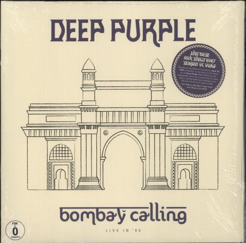 Deep Purple Bombay Calling + DVD - Sealed 3-LP vinyl record set (Triple LP Album) UK DEE3LBO872799