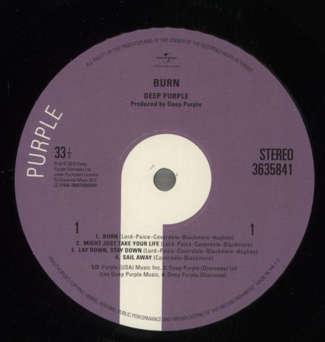 Deep Purple Burn - 180gm vinyl LP album (LP record) UK DEELPBU877837
