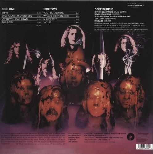 Deep Purple Burn - 180gm vinyl LP album (LP record) UK DEELPBU877837