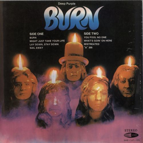 Deep Purple Burn vinyl LP album (LP record) Malaysia DEELPBU785274