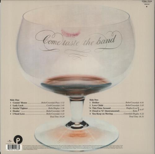 Deep Purple Come Taste The Band - 180gm Purple Vinyl vinyl LP album (LP record) UK DEELPCO838690