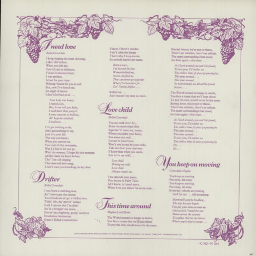 Deep Purple Come Taste The Band vinyl LP album (LP record) German DEELPCO592404