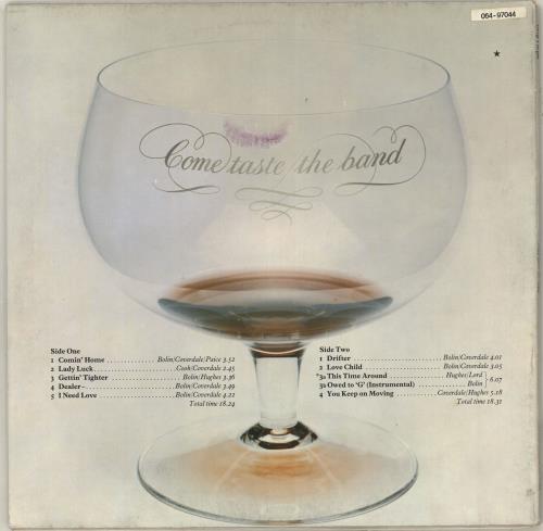 Deep Purple Come Taste The Band vinyl LP album (LP record) German DEELPCO713482