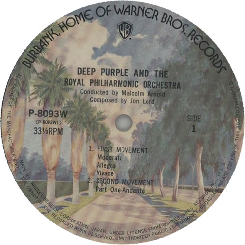 Deep Purple Concerto For Group And Orchestra vinyl LP album (LP record) Japanese DEELPCO309403