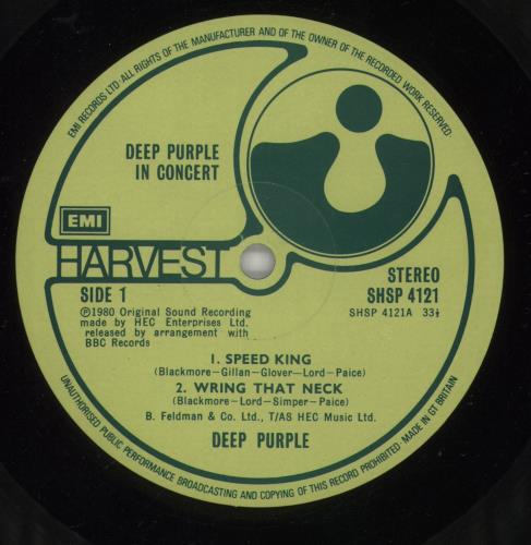 Deep Purple Deep Purple In Concert - VG 2-LP vinyl record set (Double LP Album) UK DEE2LDE872006