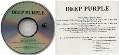 Deep Purple Deep Purple Sampler CD single (CD5 / 5") US DEEC5DE184537