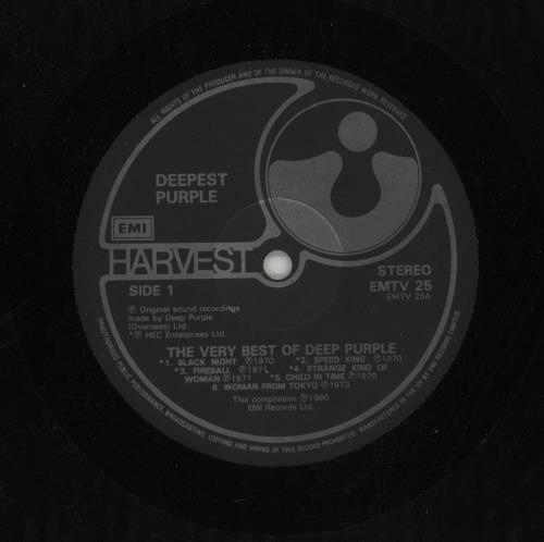 Deep Purple Deepest Purple - Black Harvest labels vinyl LP album (LP record) UK DEELPDE711980