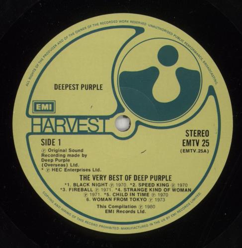Deep Purple Deepest Purple vinyl LP album (LP record) UK DEELPDE864401