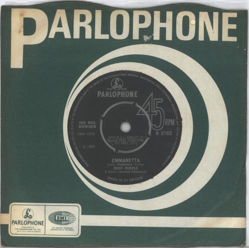 Deep Purple Emmaretta 7" vinyl single (7 inch record / 45) UK DEE07EM54357